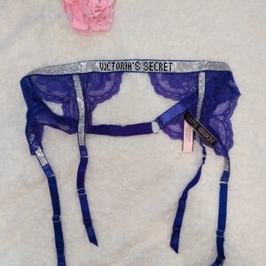 Victoria's Secret Purple Lace Garter Belt
